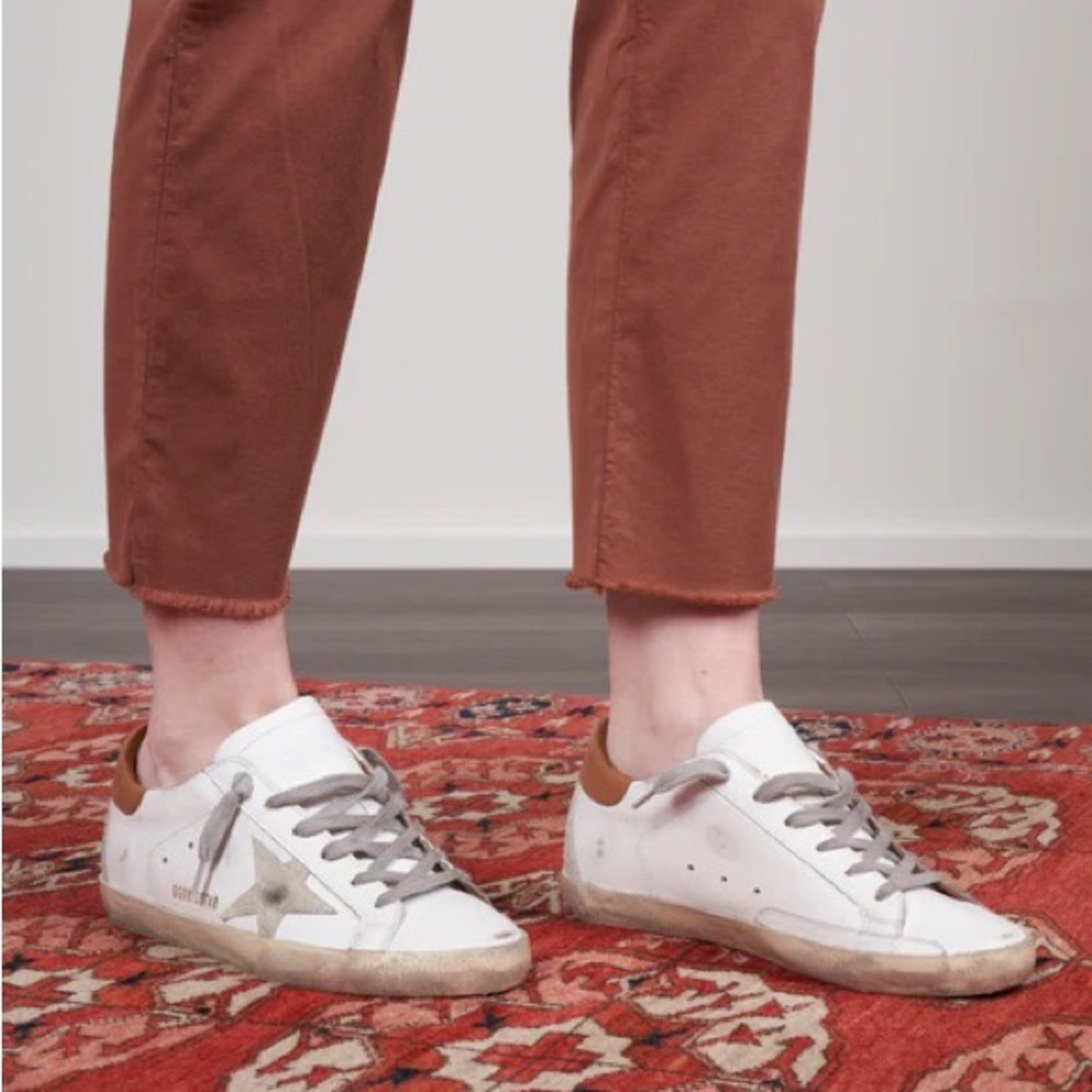 Golden Goose Superstar Sneaker in White Leather/Light Brown size 40 New in Box - Picture 13 of 13